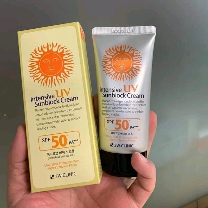 3W Clinic Intensive UV Sunblock Cream SPF50 PA+++ - 70ml | Best Sunblock Cream