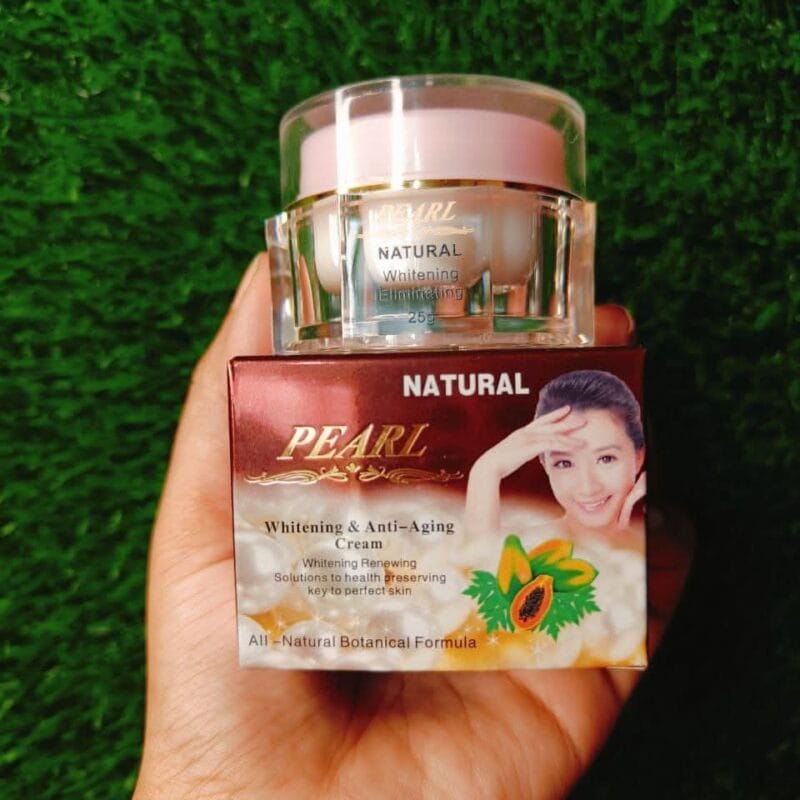 Natural Pearl Whitening Night Cream – 25g | ট্যান দূর ও অ্যান্টি-এজিং উপকারিতা সহ প্রাকৃতিক পিয়ারল ক্রিম