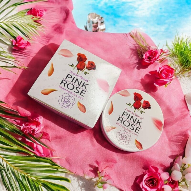 Dearme Beauty PINK ROSE Whitening Body Cream 300ml | গোলাপ নির্যাস সমৃদ্ধ ত্বকের যত্ন ক্রিম