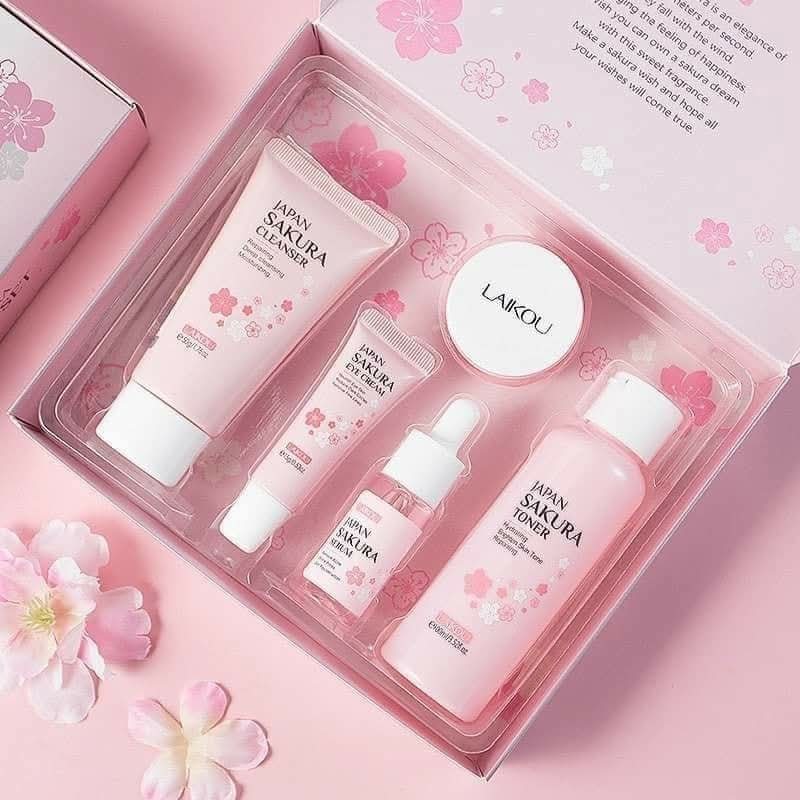 Japan Sakura Skin Care 5 Pcs Combo Set for Women | Complete Skincare Solution