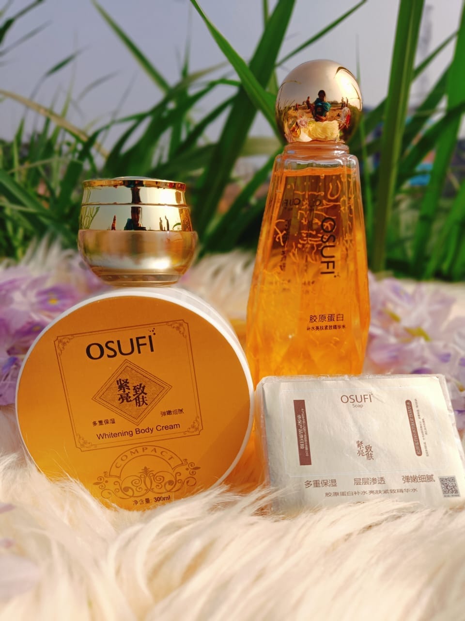 Best Osufi serum + osufi Boday cream + osufi night cream + osufi soap Best Osufi serum + osufi Boday cream + osufi night cream + osufi soap